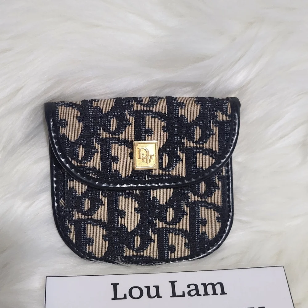 vintage christian dior coin purse